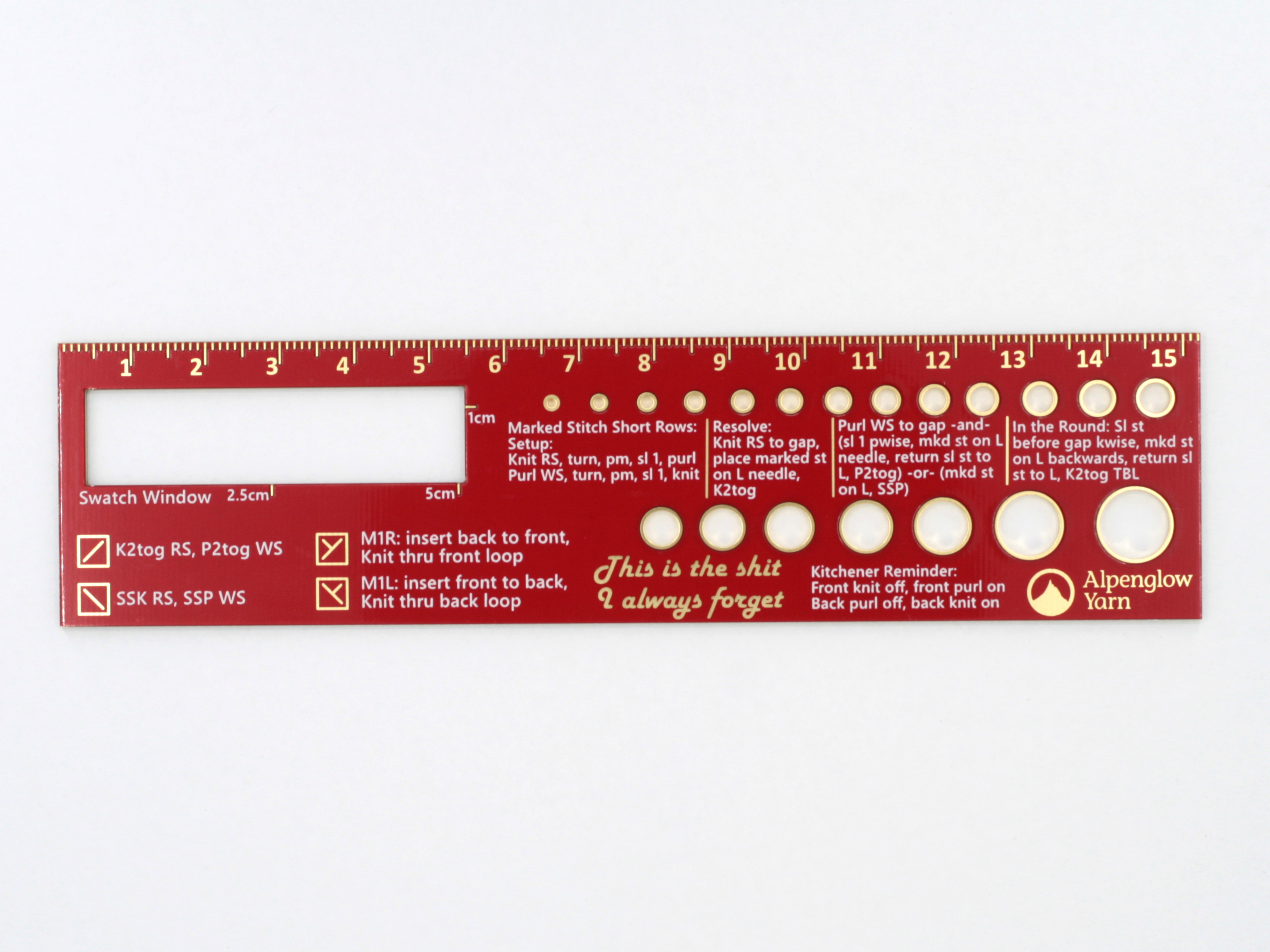 Knitting Ruler