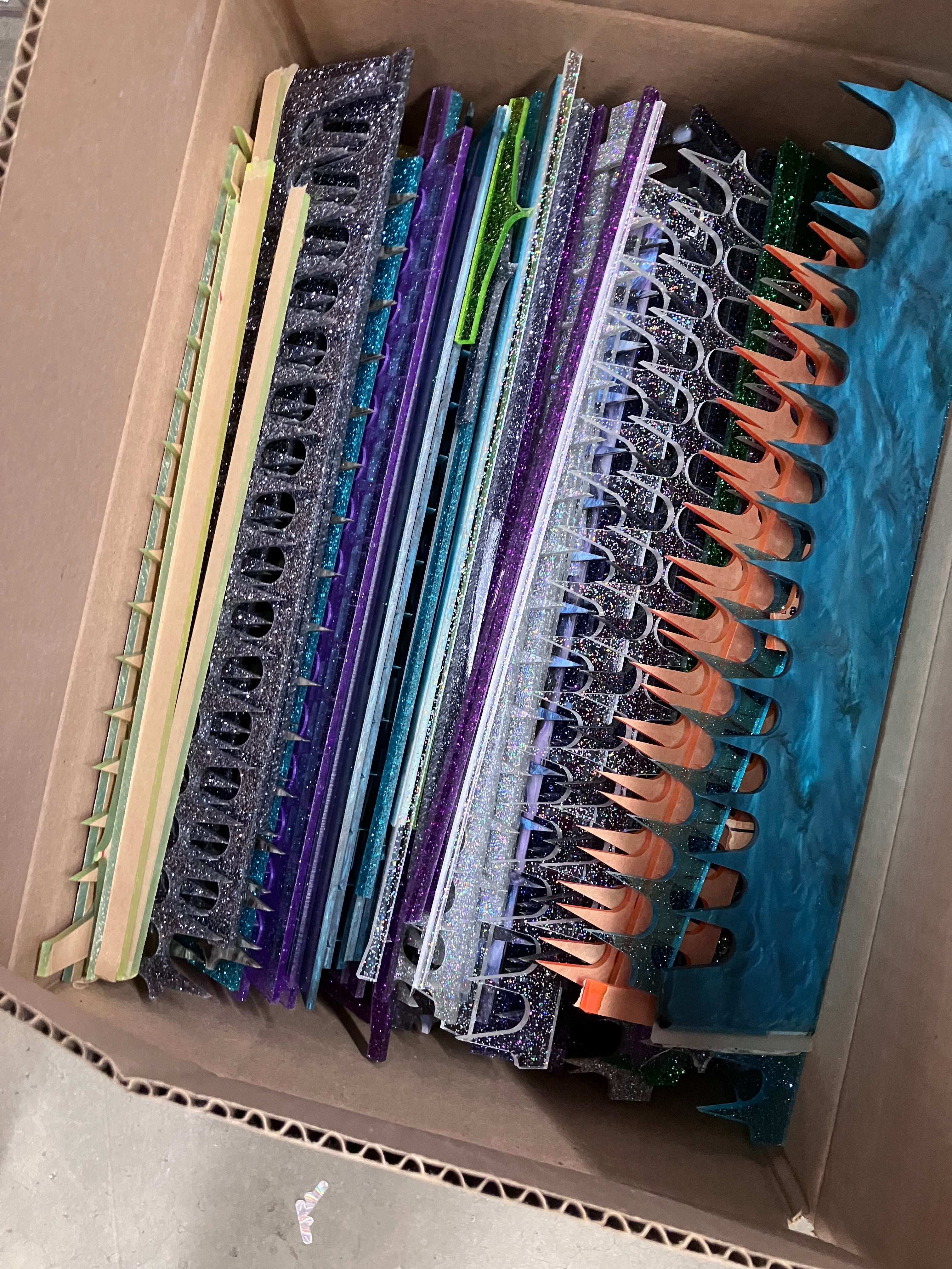 Glitter Acrylic Scraps
