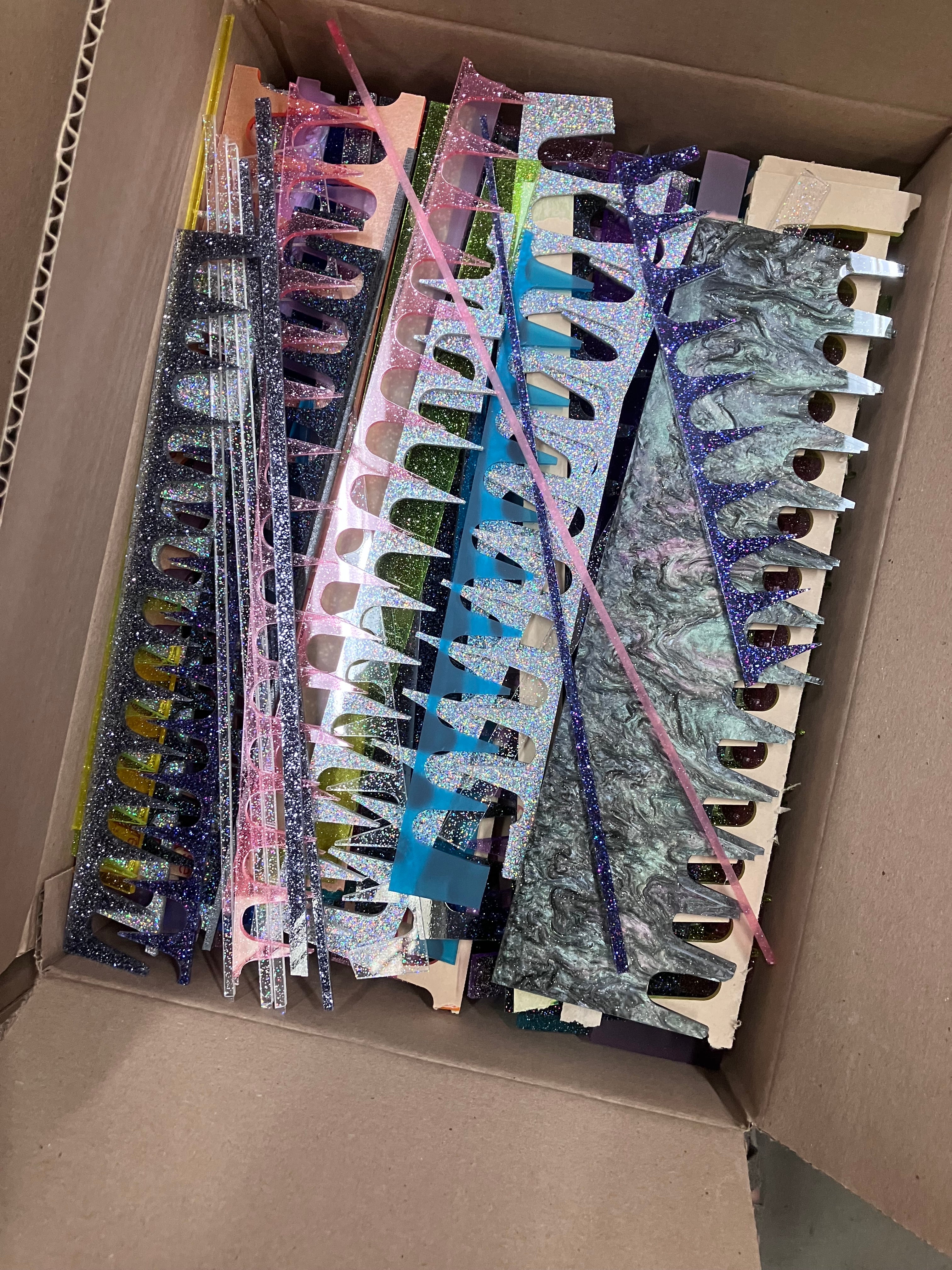 Glitter Acrylic Scraps