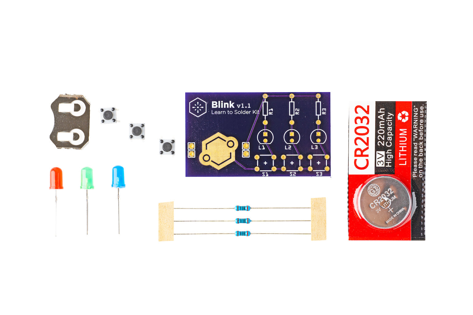 Learn to Solder Kit: Blink