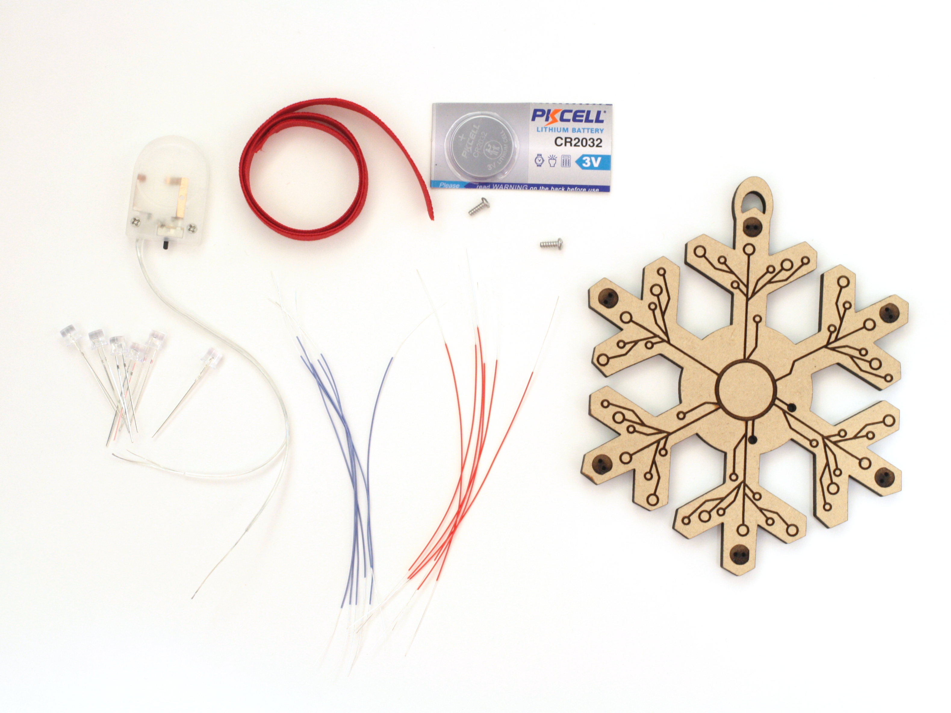 Circuit Snowflake Ornament Kit