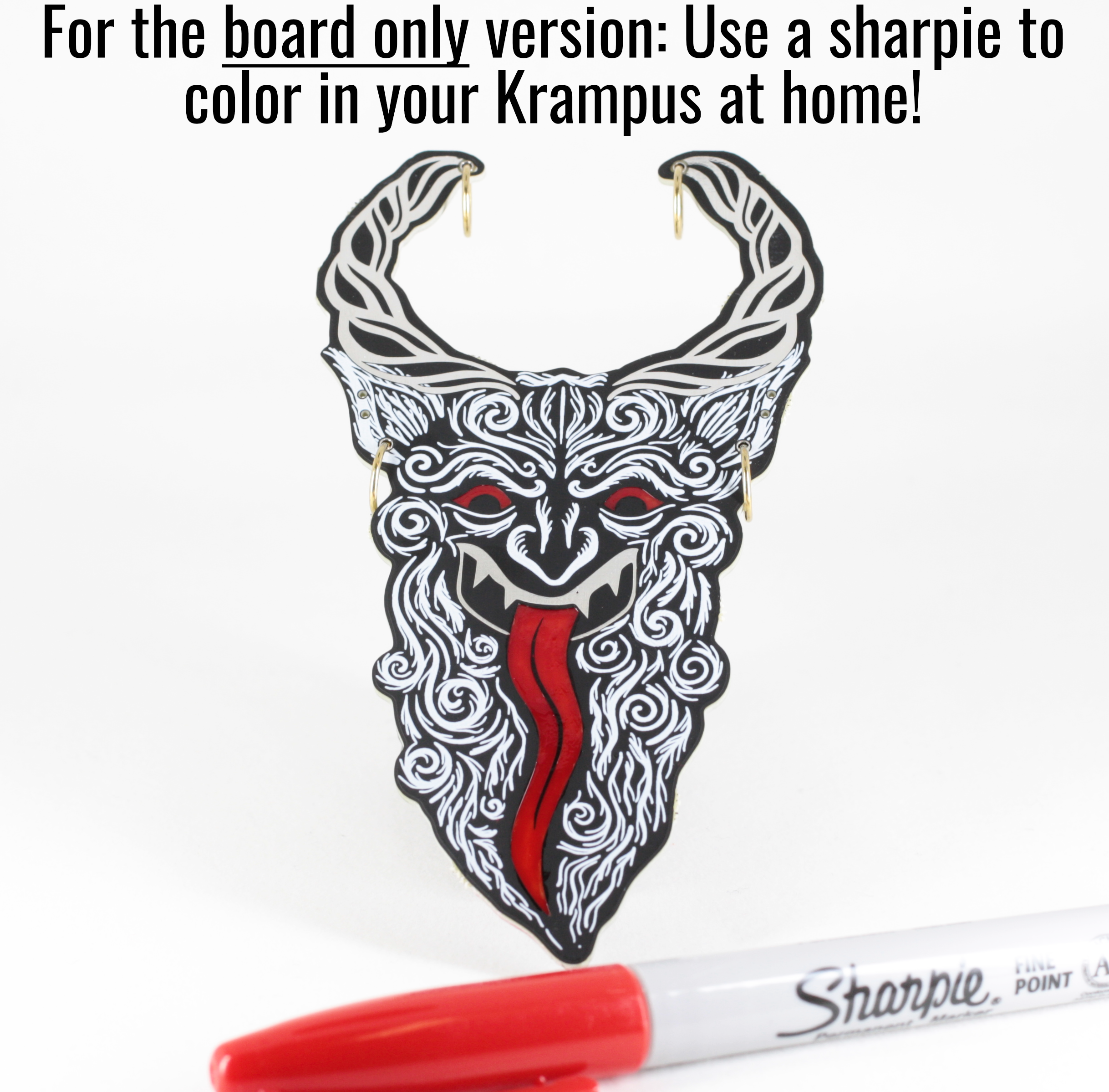 Merry Krampus PCB Ornament