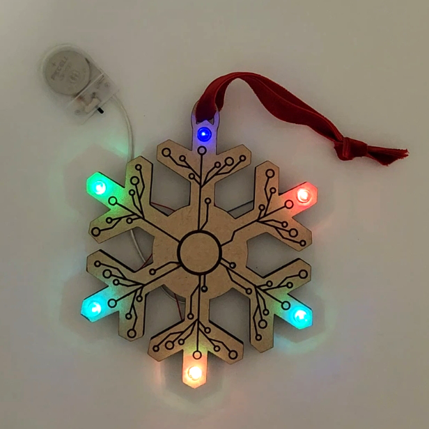 Circuit Snowflake Ornament Kit