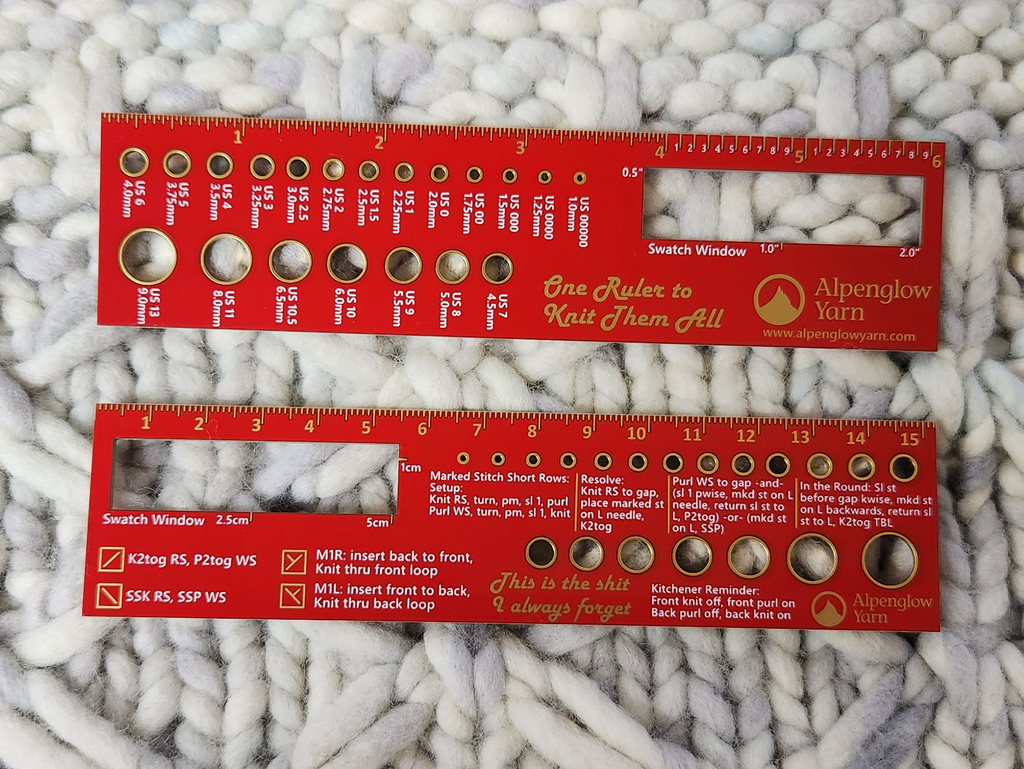 Knitting Ruler