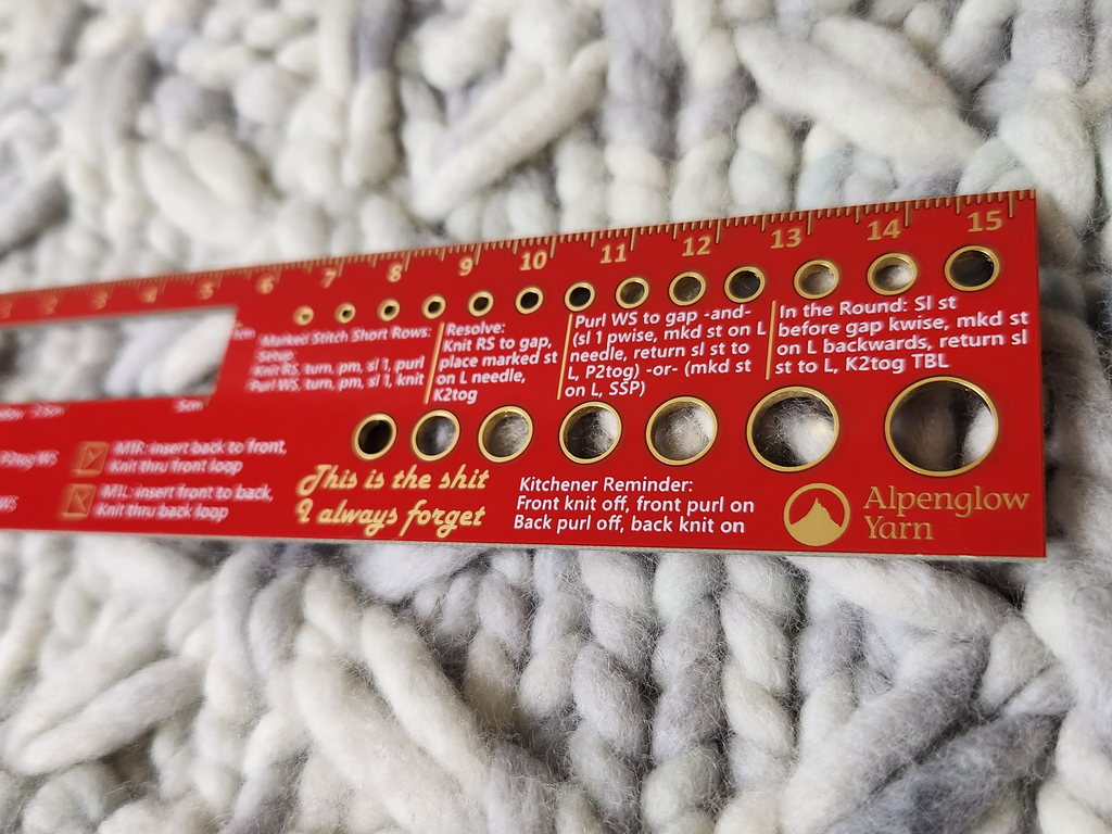Knitting Ruler