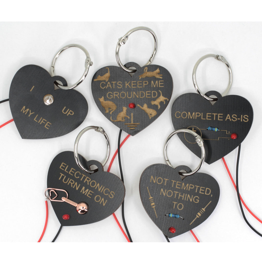 Black Circuit Candy Hearts