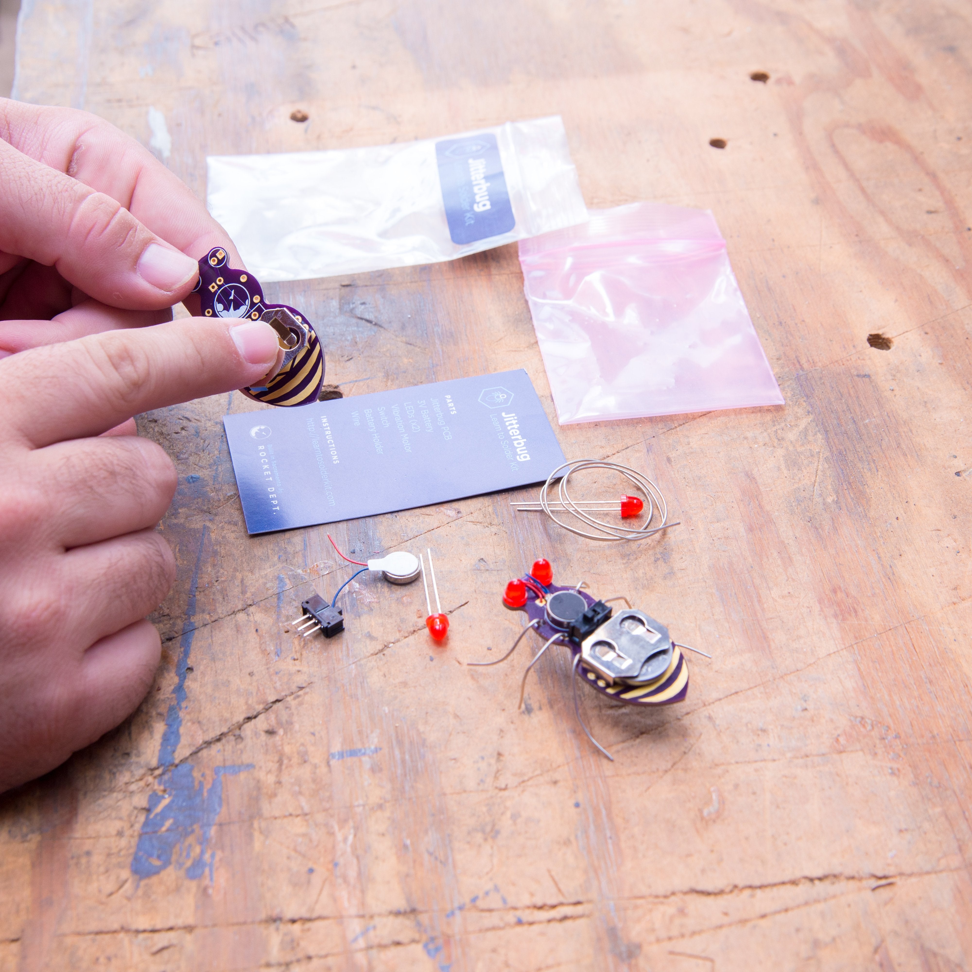 Learn to Solder Kit: Jitterbug