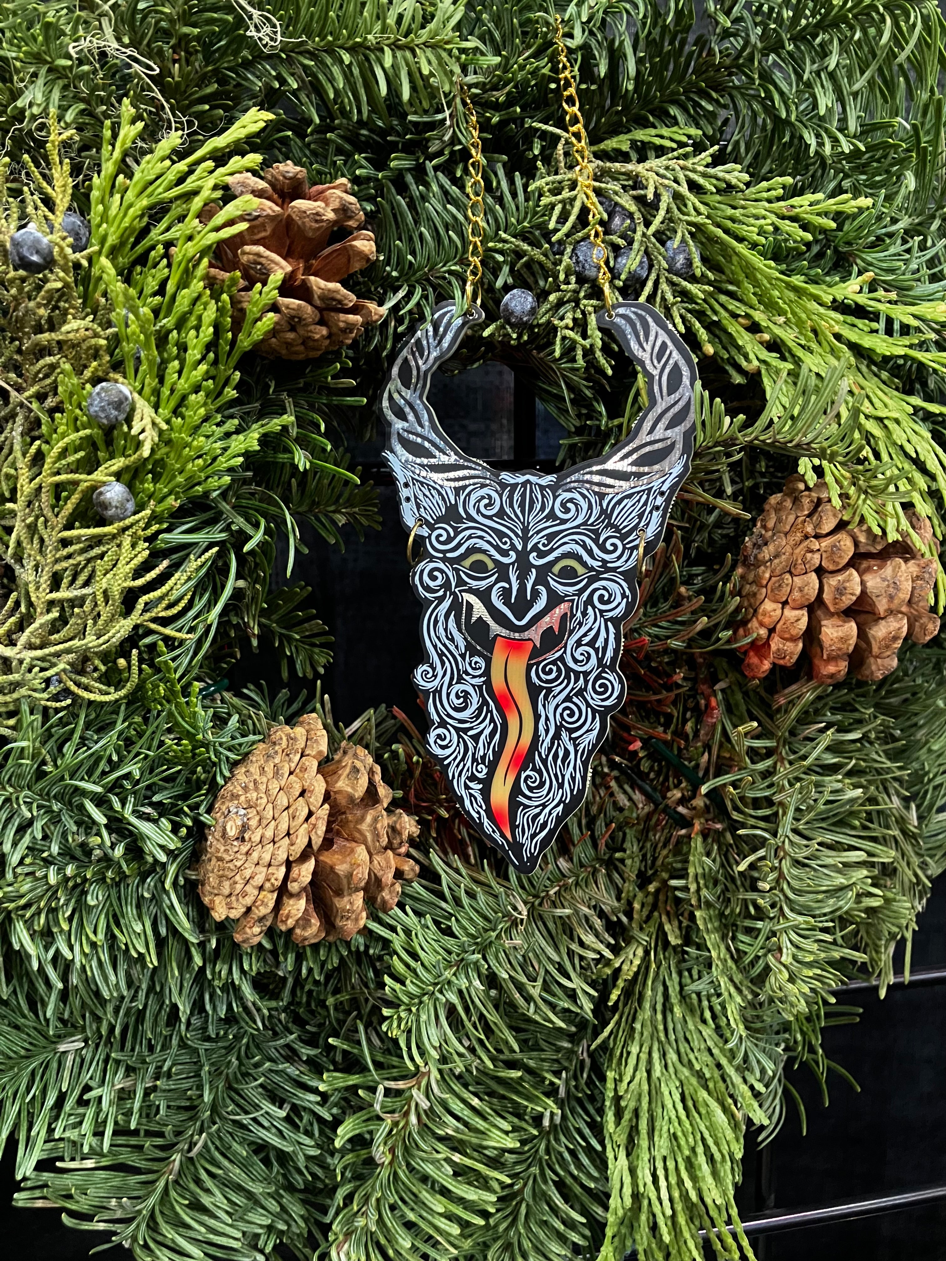 Merry Krampus PCB Ornament