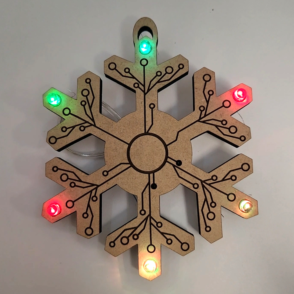 Circuit Snowflake Ornament Kit