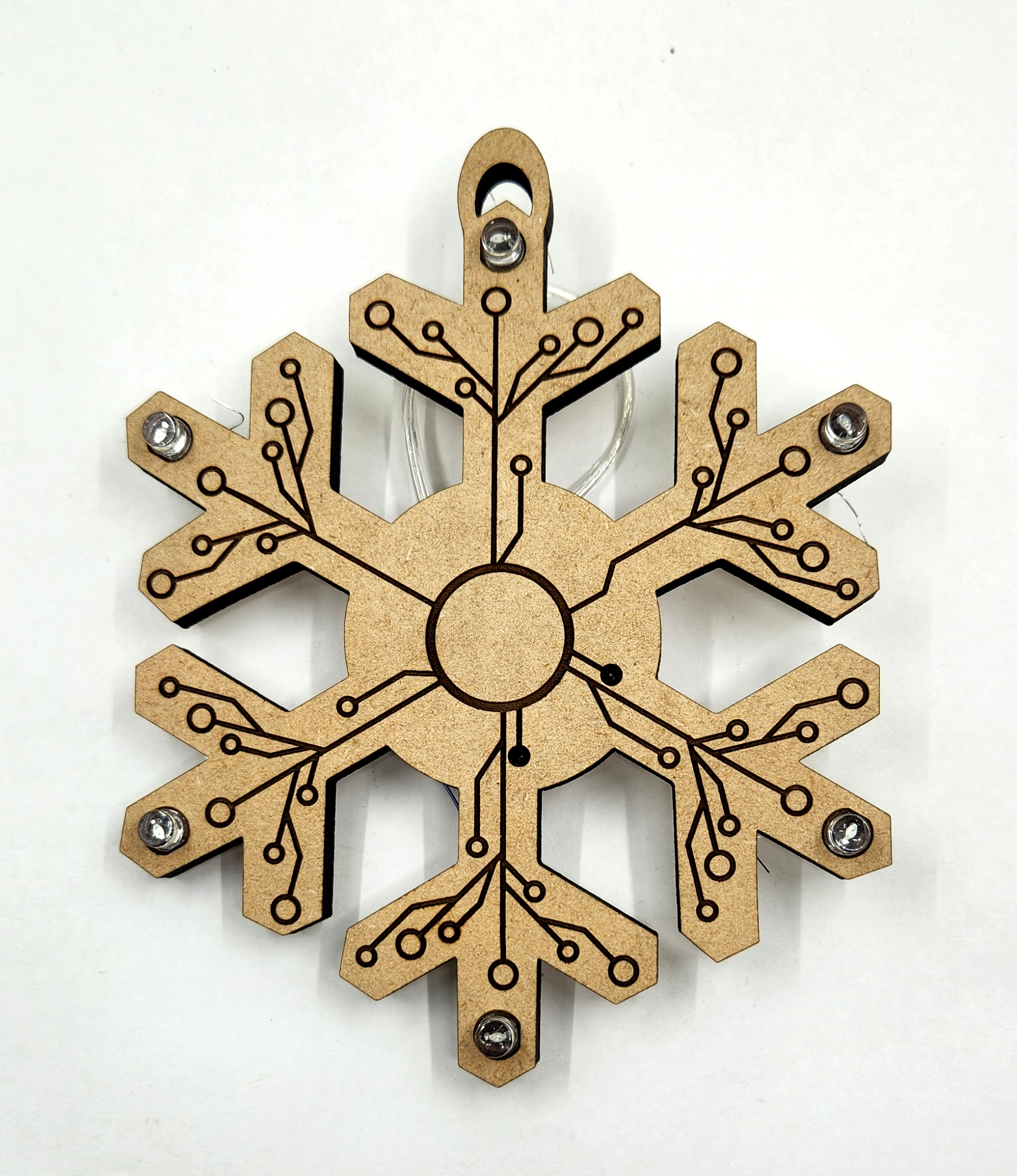 Circuit Snowflake Ornament Kit